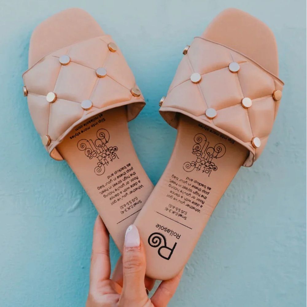 Rollasole Studded Sandals New